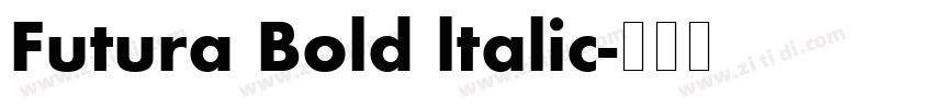 Futura Bold ltalic字体转换
